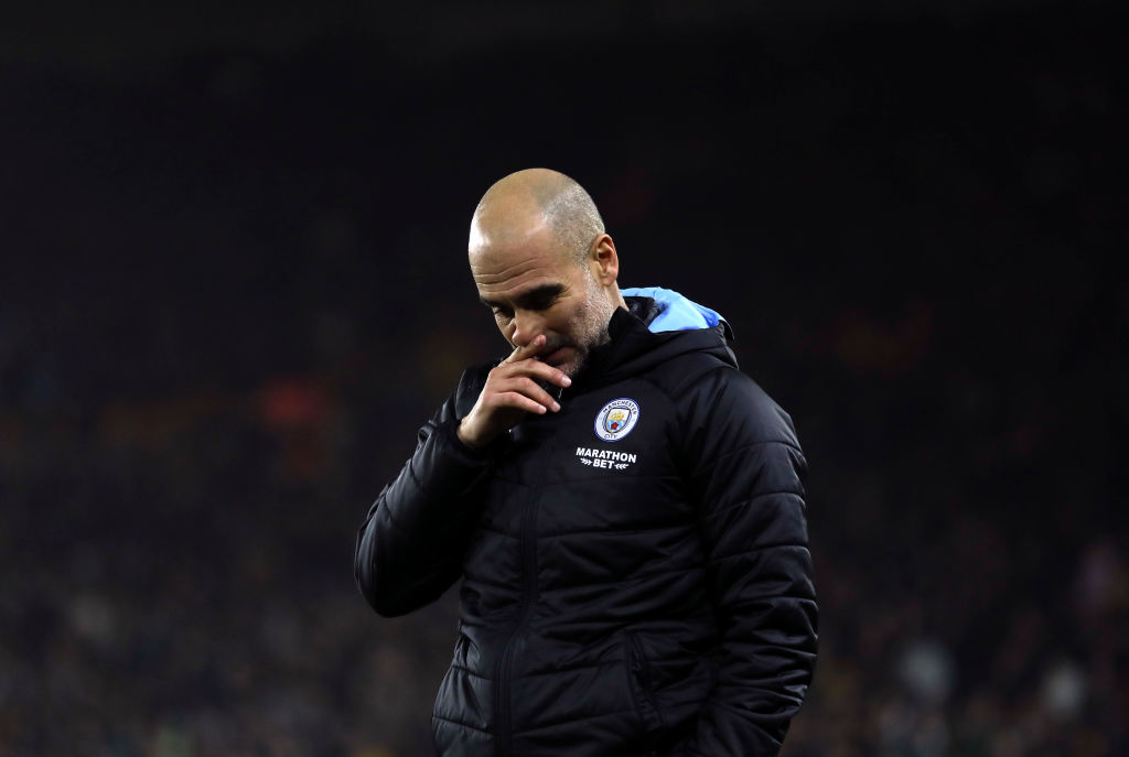 Cannot deny that it is tough for us but we didn’t play well in first half, admits Pep Guardiola