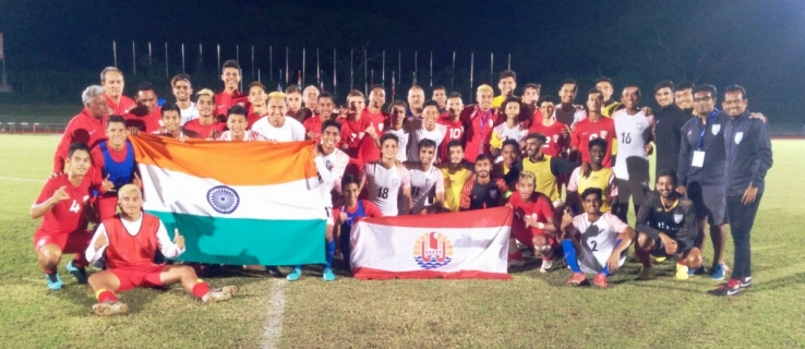 India U19 football team beat Tahiti, finish first in Oceanian Developmental Tournament