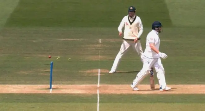 Jonny Bairstow was stumped out in a controversial manner.