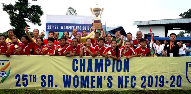 Manipur eves clinch 20th National Football Championship title