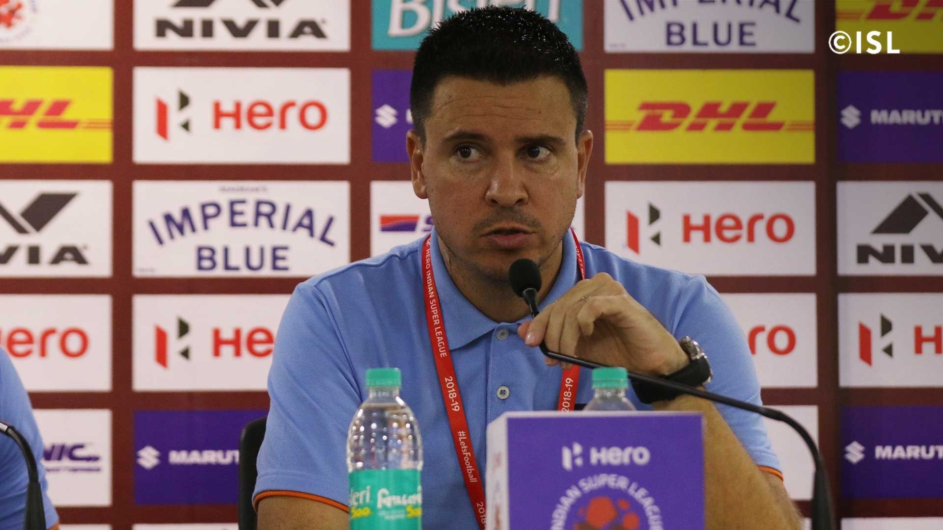 Focusing on finishing at top and forgetting the process only adds pressure, says Sergio Lobera