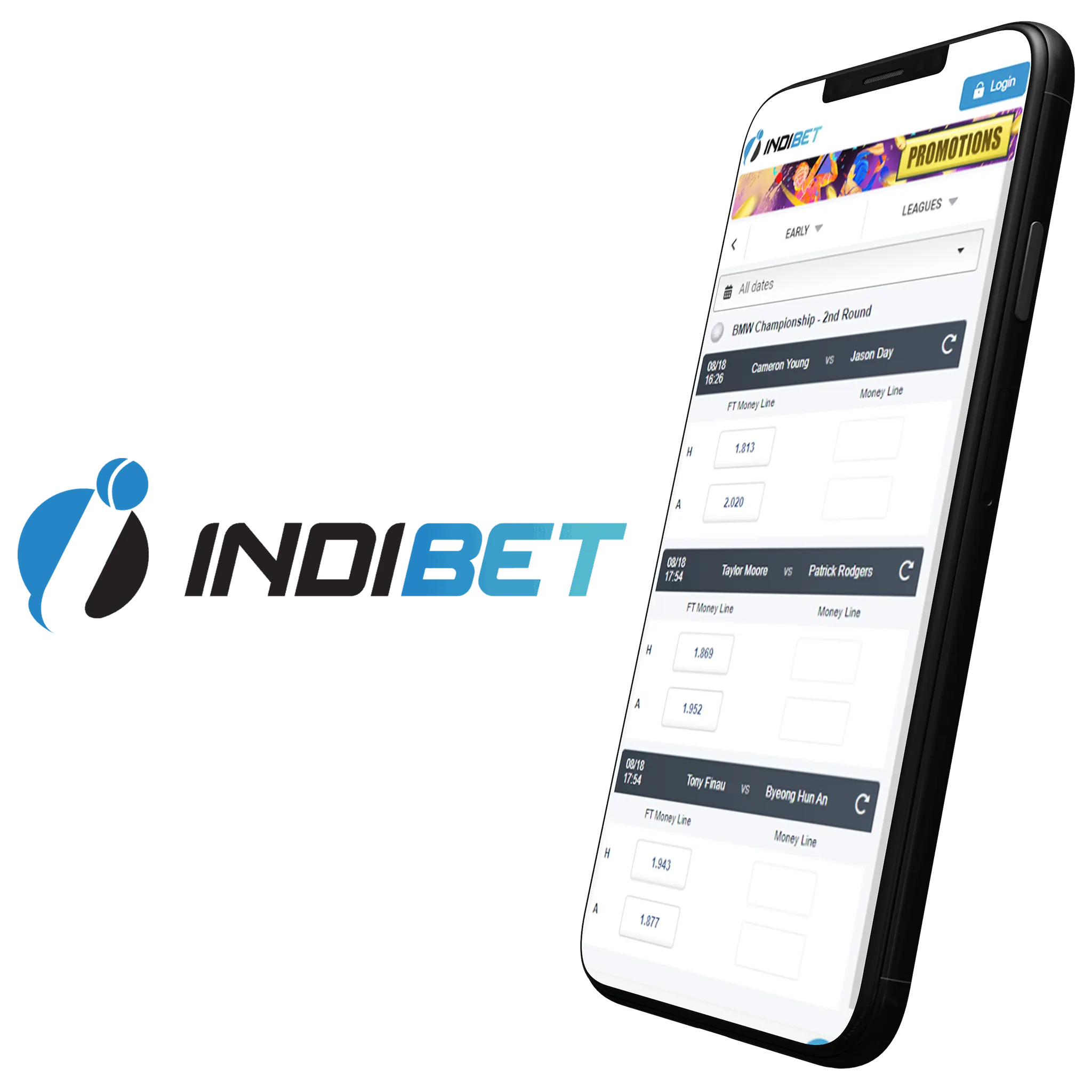 Best golf betting bonuses on Indibet app.