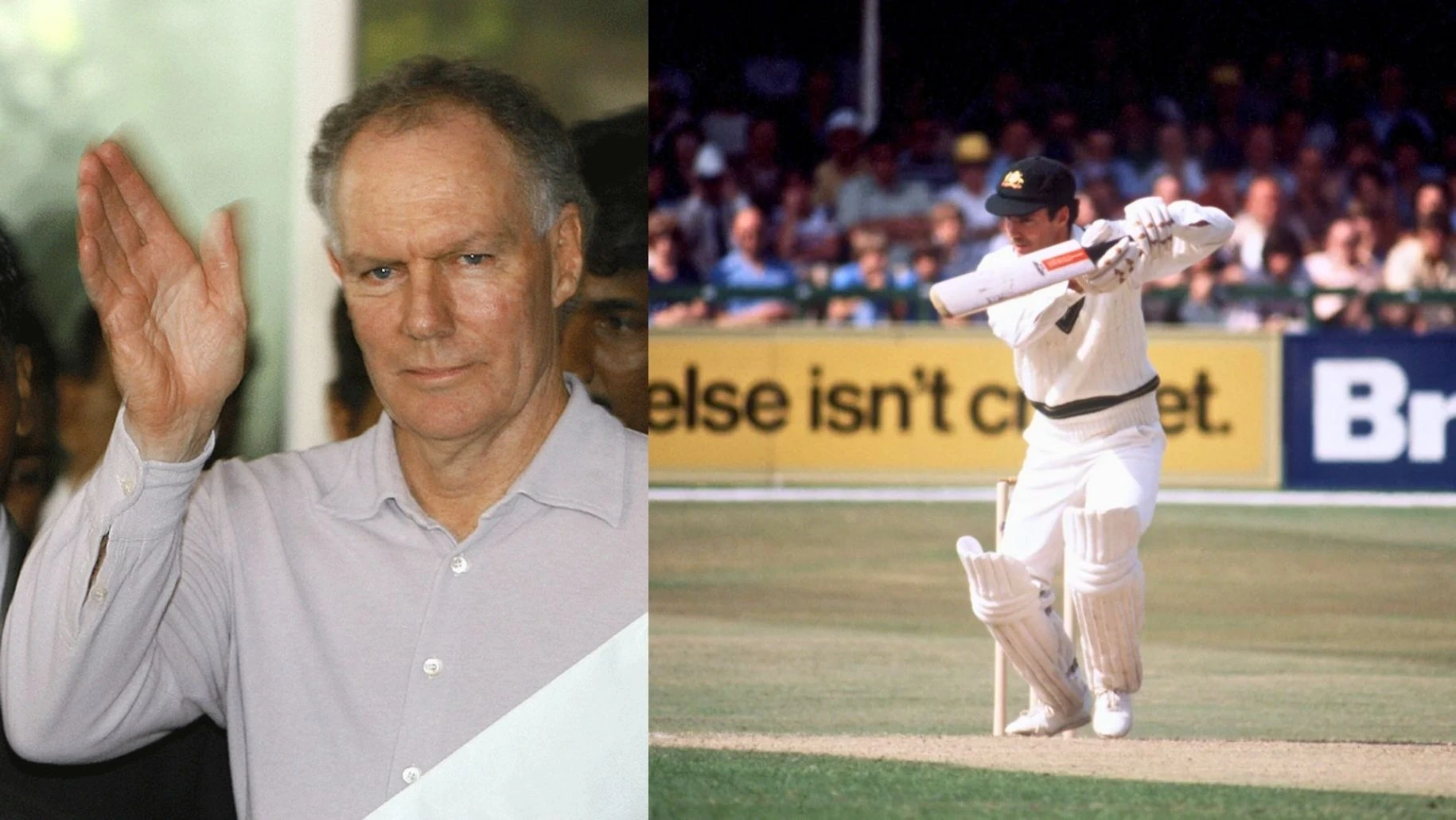 Greg Chappell completes twin centuries on 6 March 1974.
