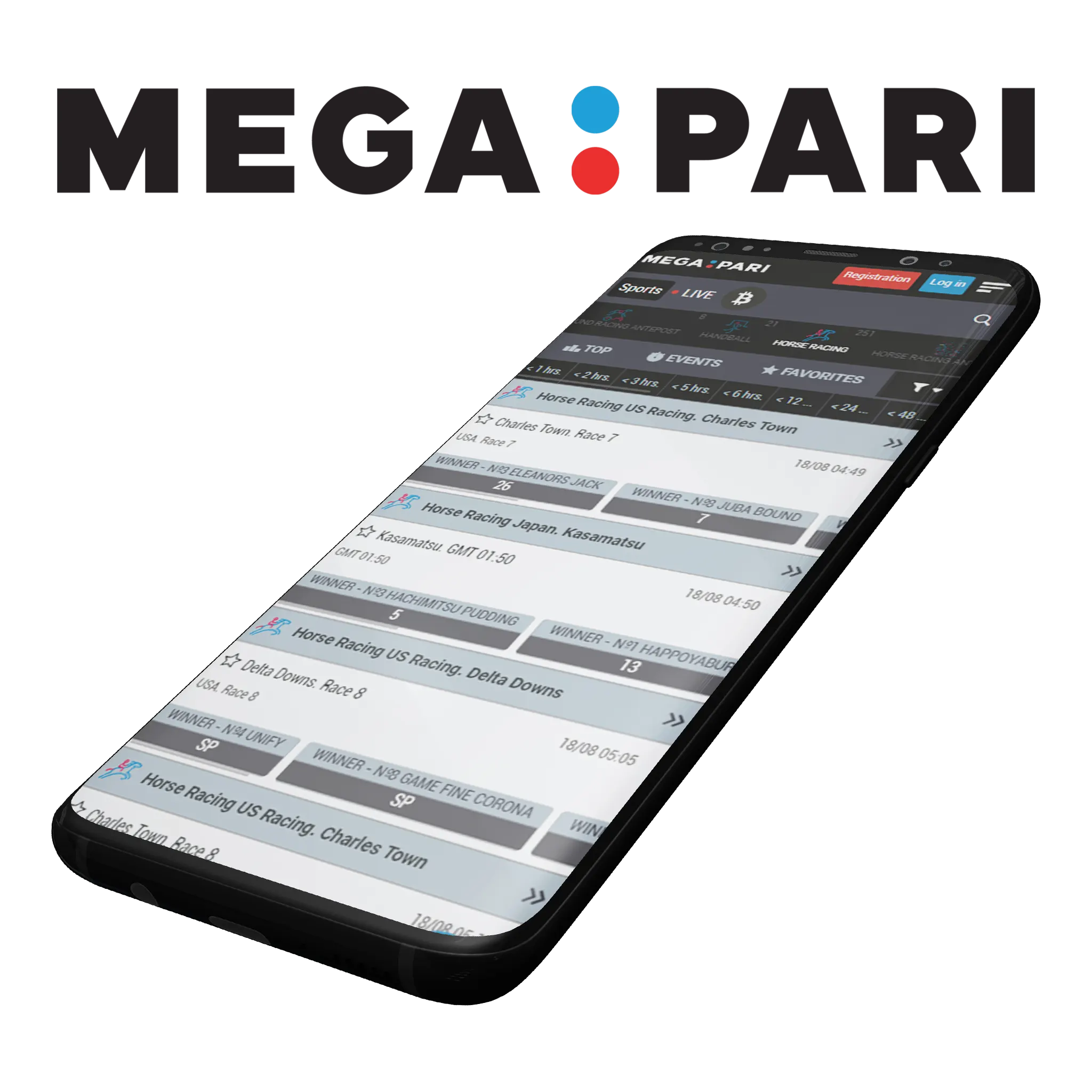 You can download and install the Megapari app on Android and iOS for horse racing betting.