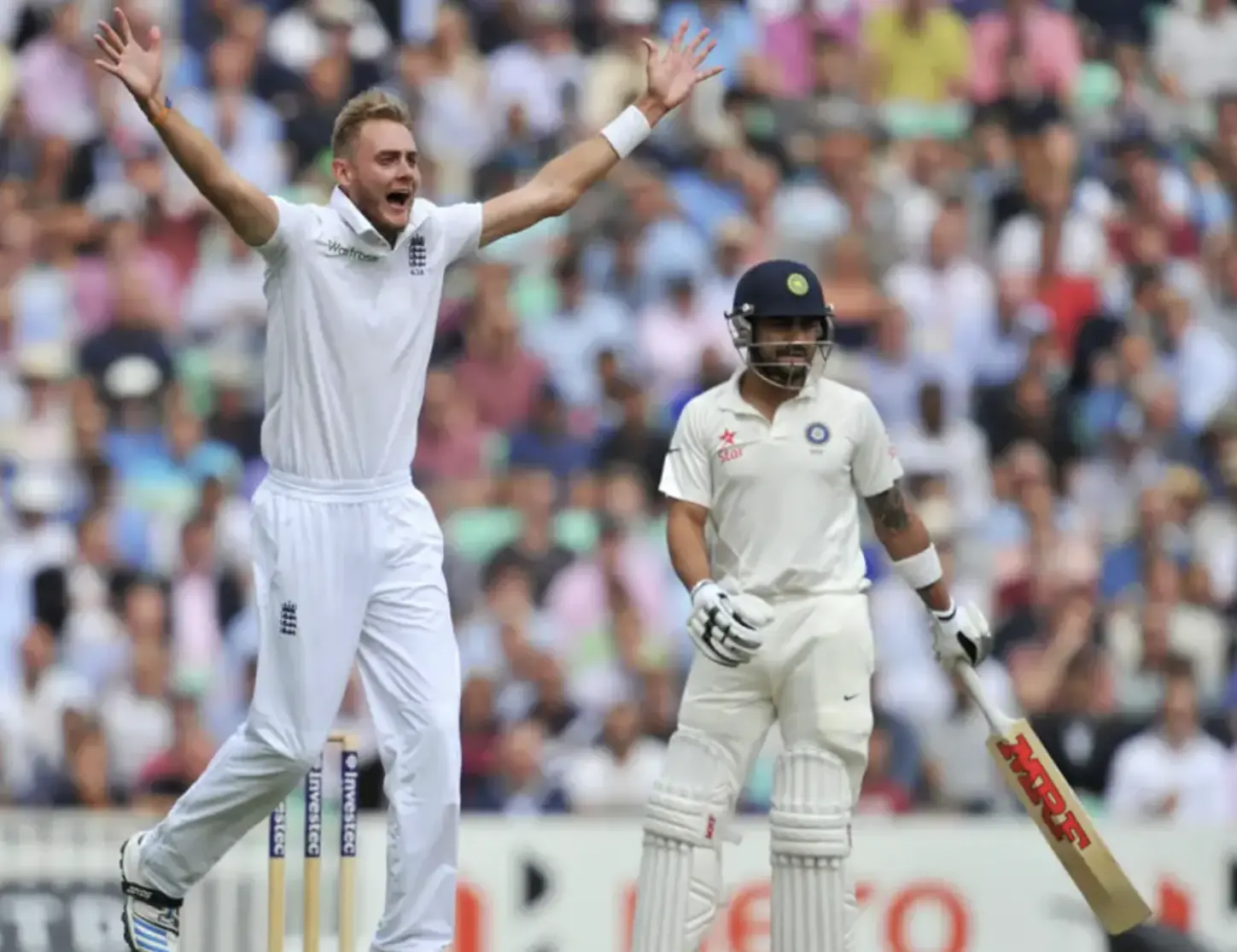 India got all out for for 148 runs on day 1.