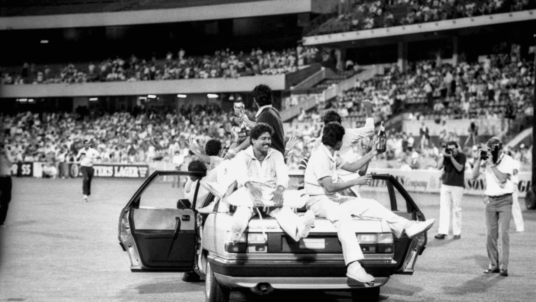 India wins the Benson and Hedges World Championship of cricket on 10 March 1985.