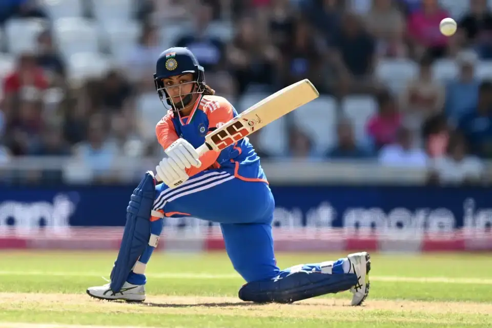 India Women defeated England Women by 97 runs.