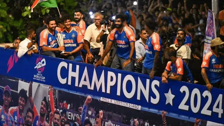 India celebrated the ICC Men’s T20 World Cup 2024 with an Open Bus Parade.
