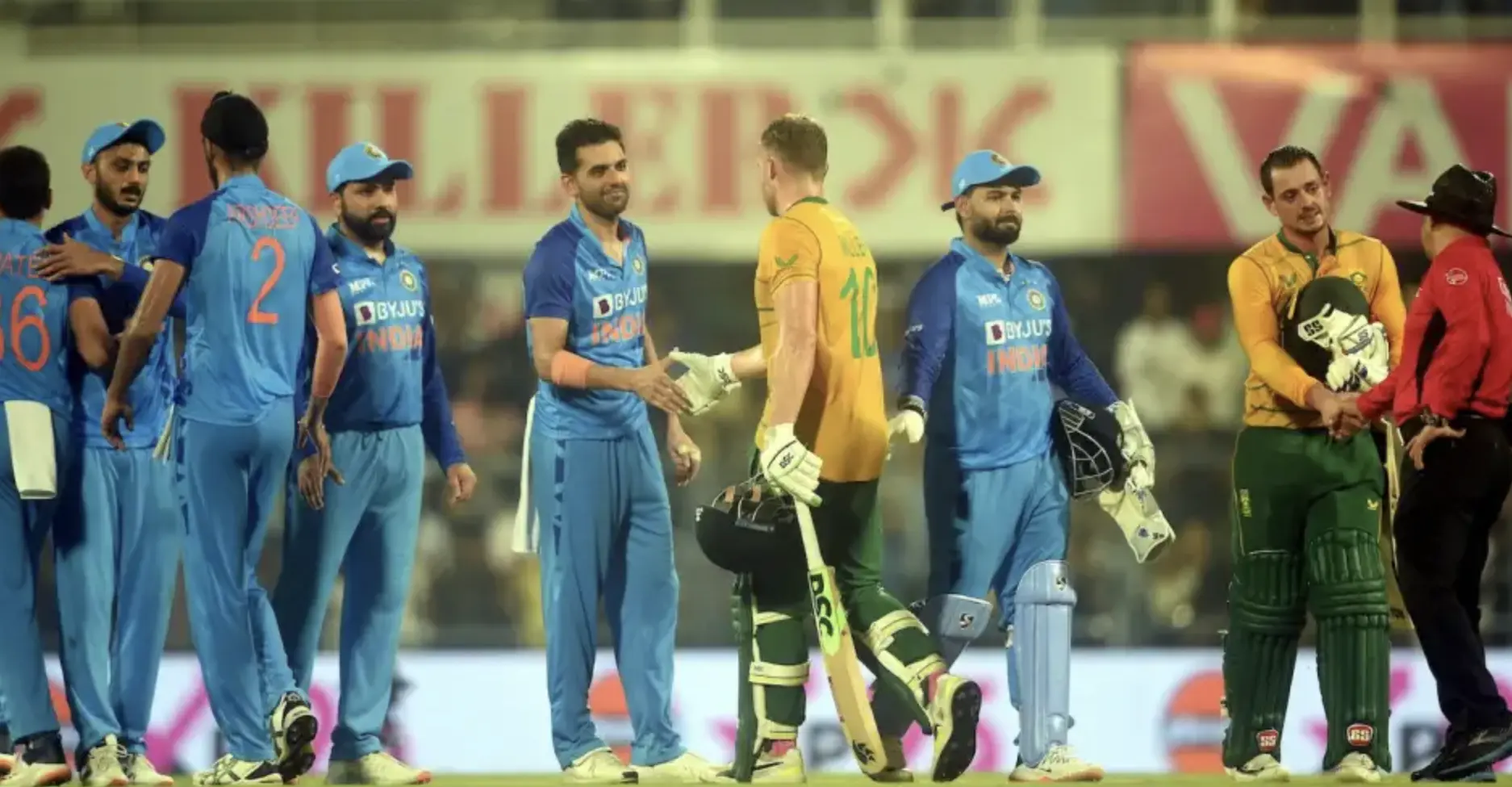 India defeated South Africa by 16 runs.