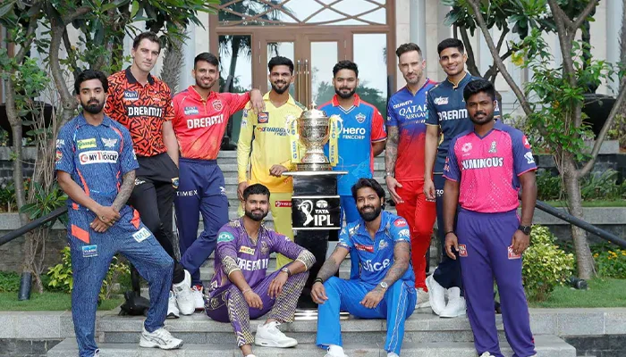 IPL 2024 Captains during a Photoshoot.