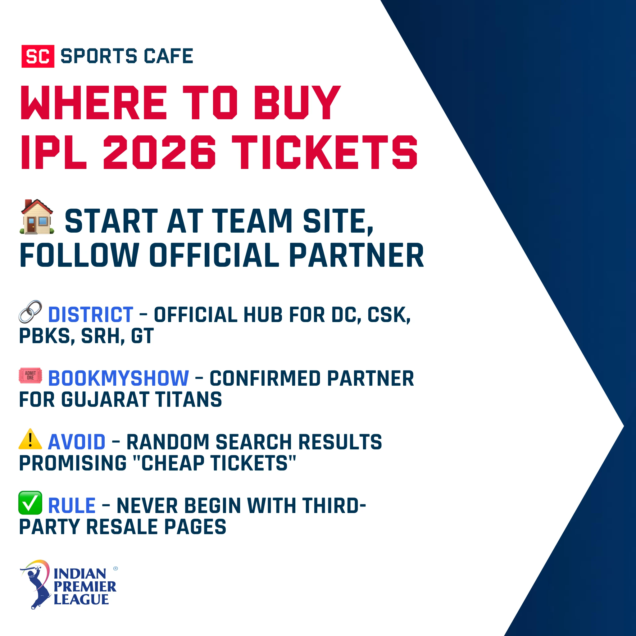 Where to Buy IPL 2026 Tickets.