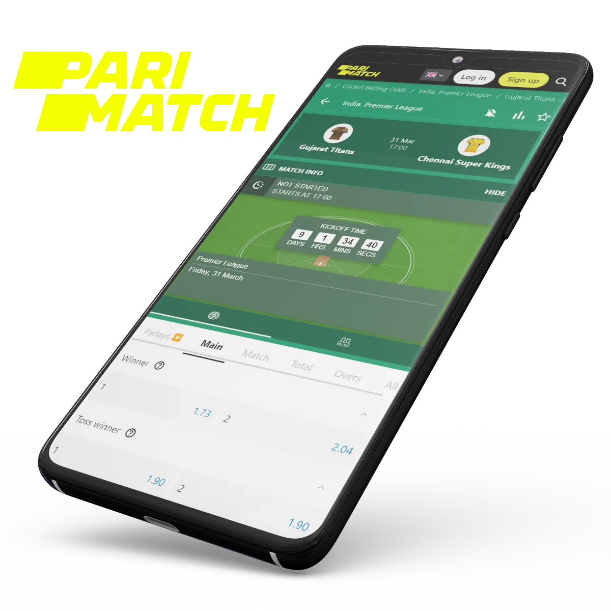 Place bets on IPL in the Parimatch app.