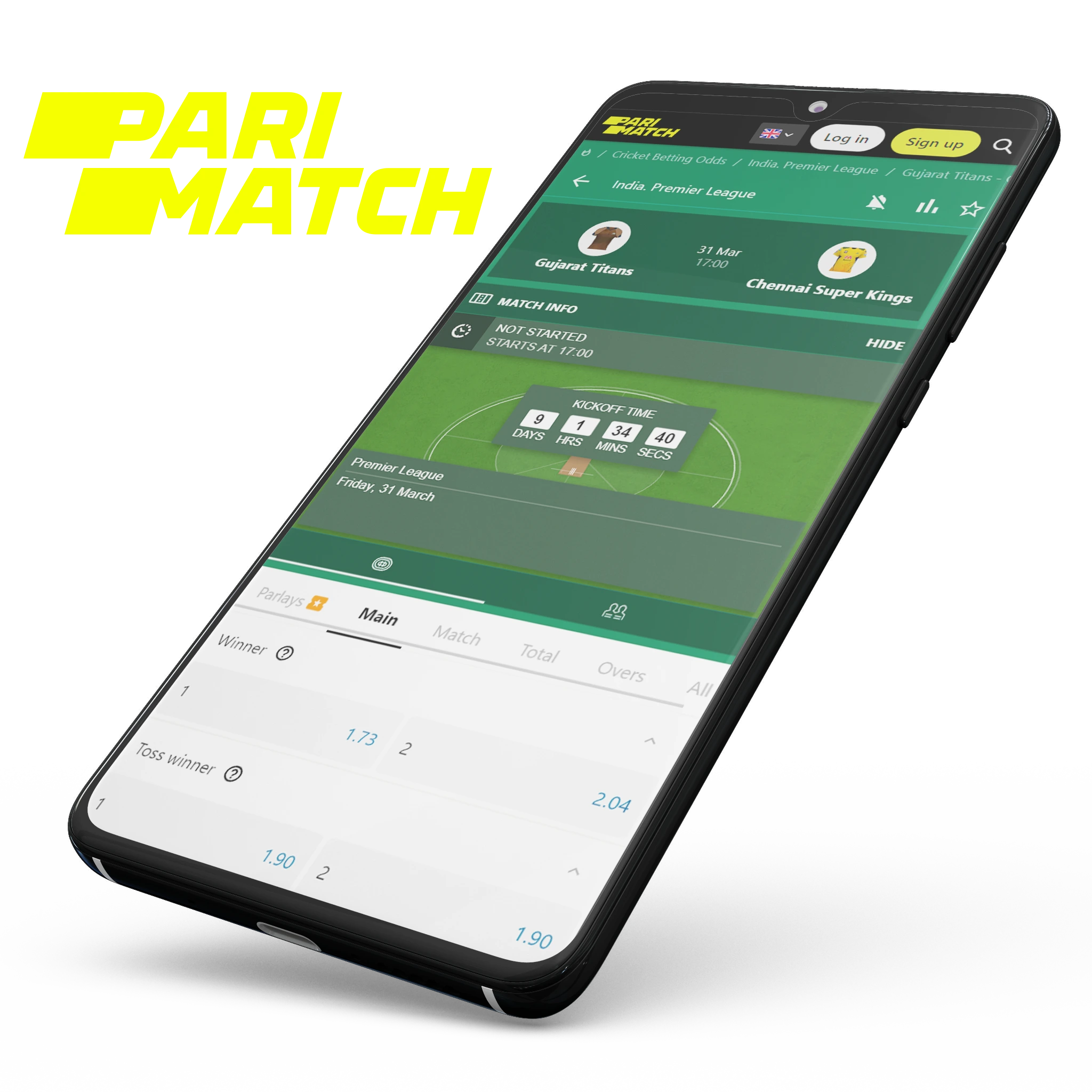 Place bets on IPL in the Parimatch app.