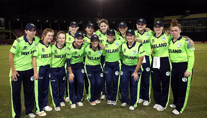 Ireland Women’s cricket team in an ODI match.