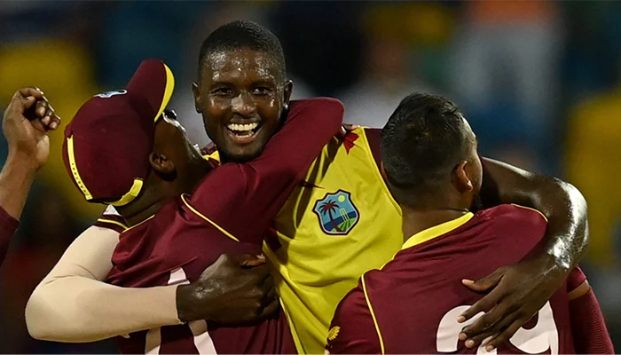 Jason Holder after taking a four-wicket haul.