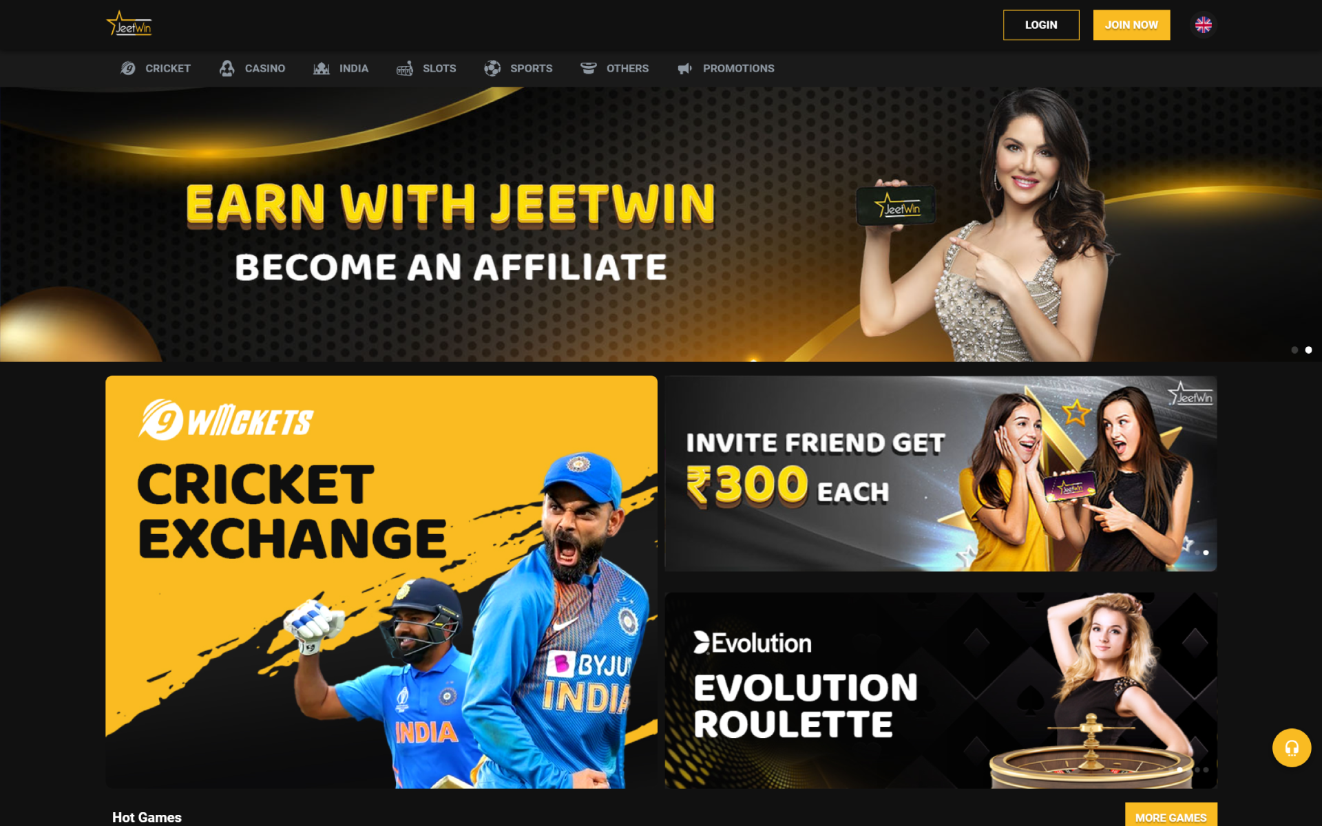 Go to the official Jeetwin website and create an account.
