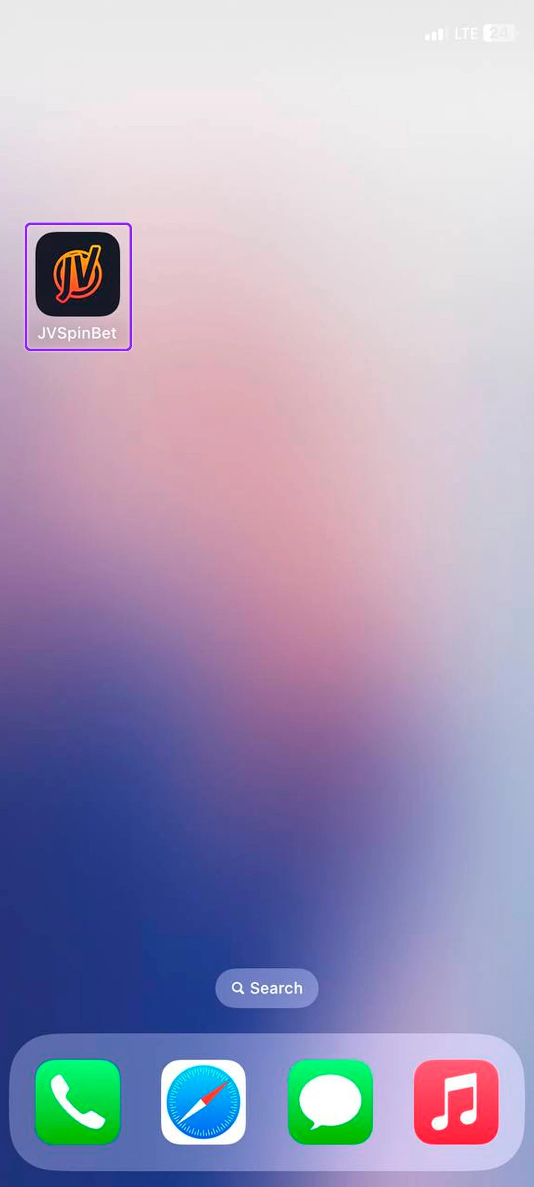 Once completed, the mobile application will be added to the home screen of the device.