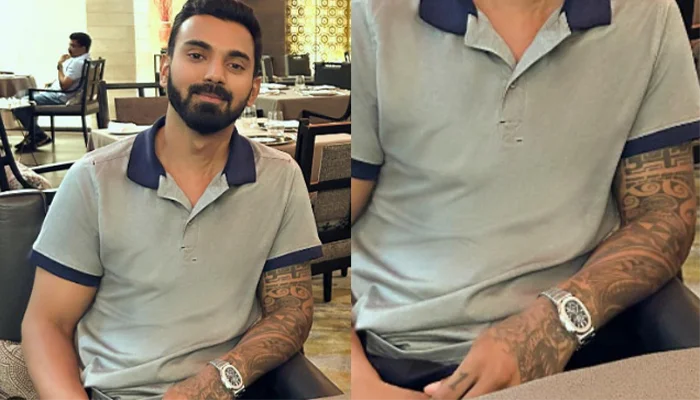 K L Rahul spotted with his exclusive Patek Philippe Nautilus.