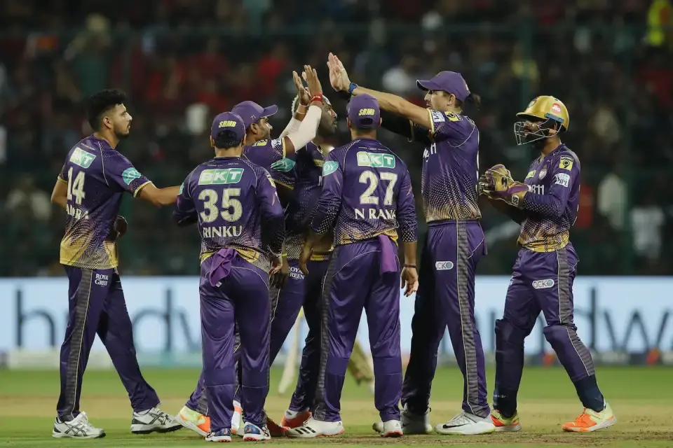Kolkata Knight Riders defeated the Royal Challengers Bengaluru by 21 runs.