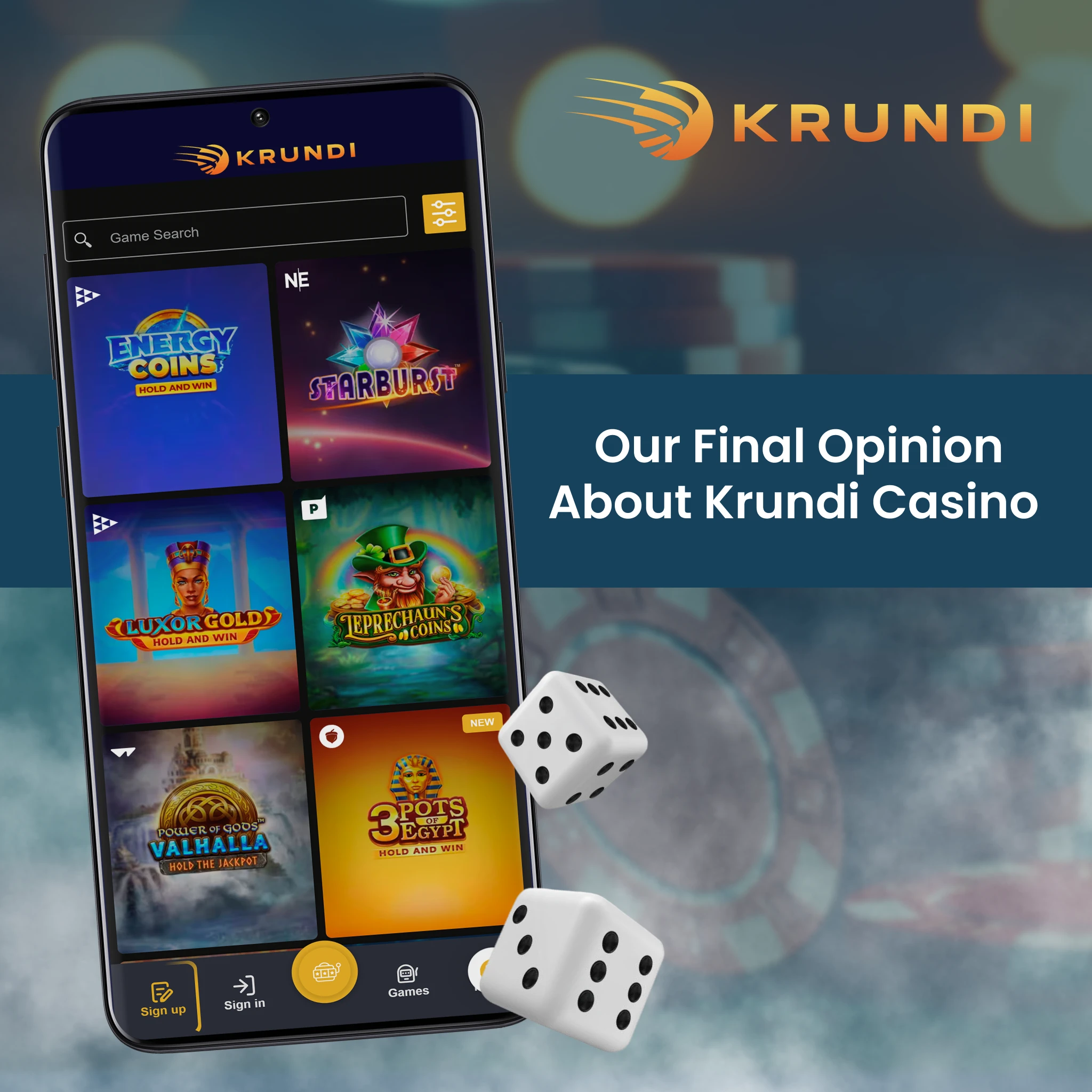 Our Final Opinion About Krundi Casino.