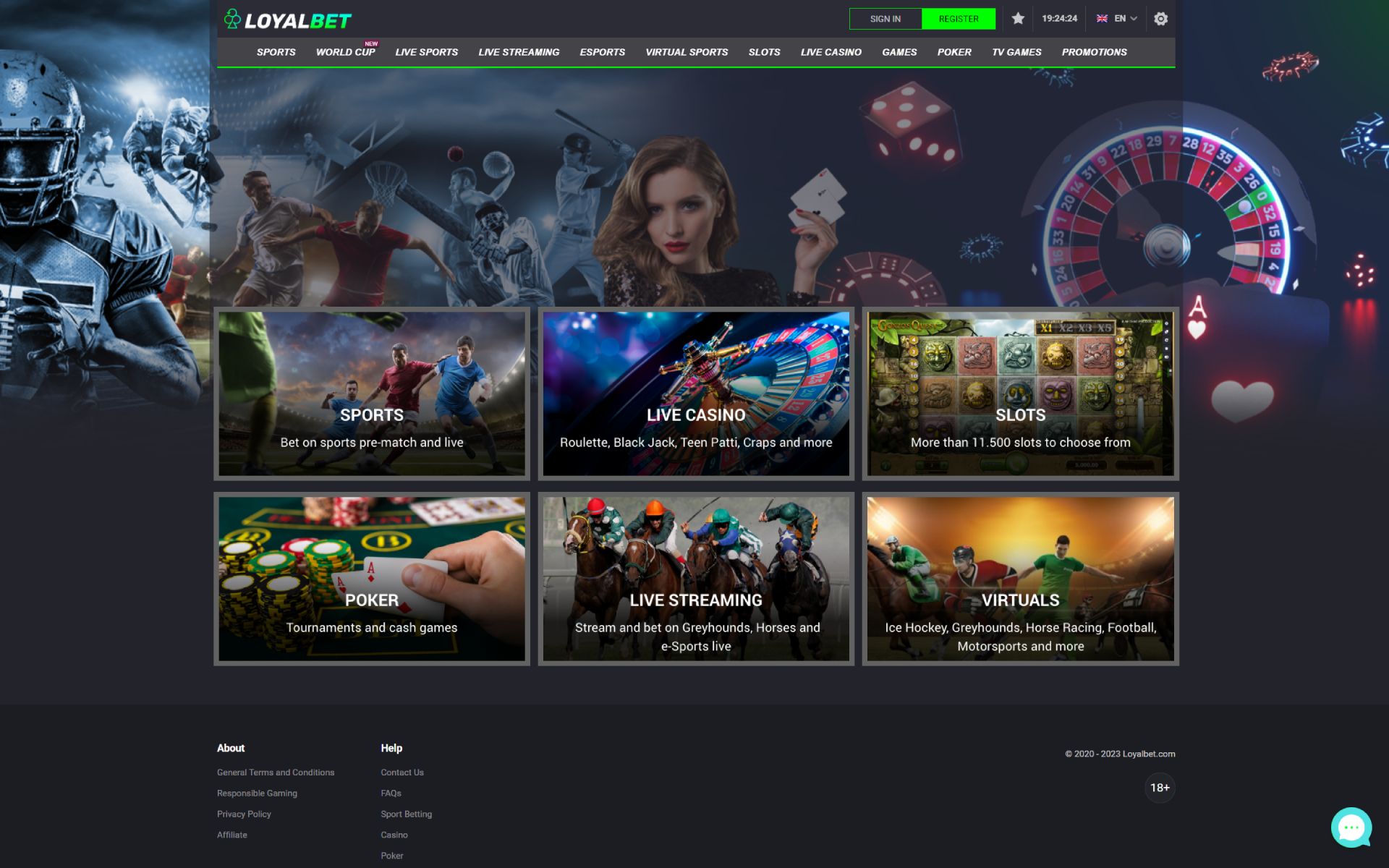 Visit the official website of Loyalbet.