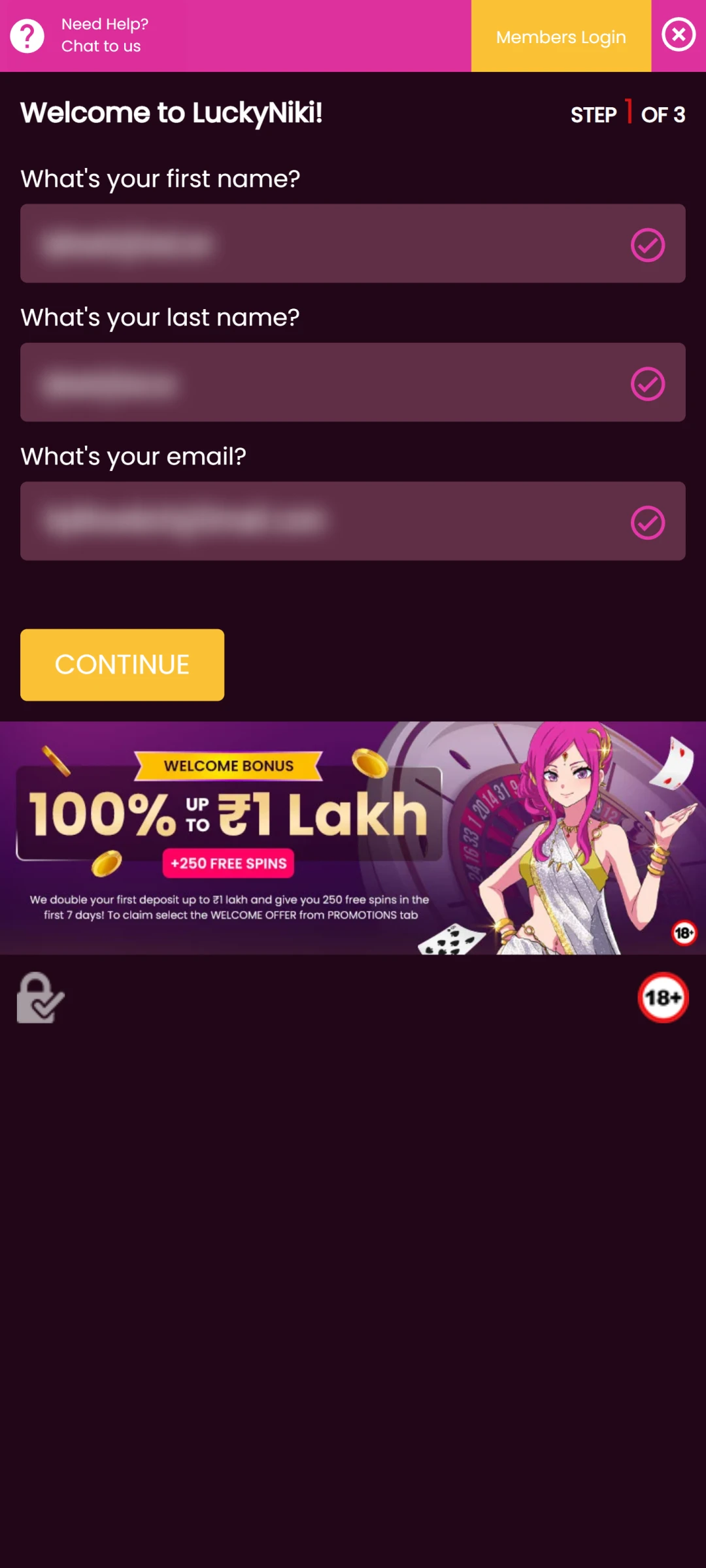 Quick and Easy Registration Process.