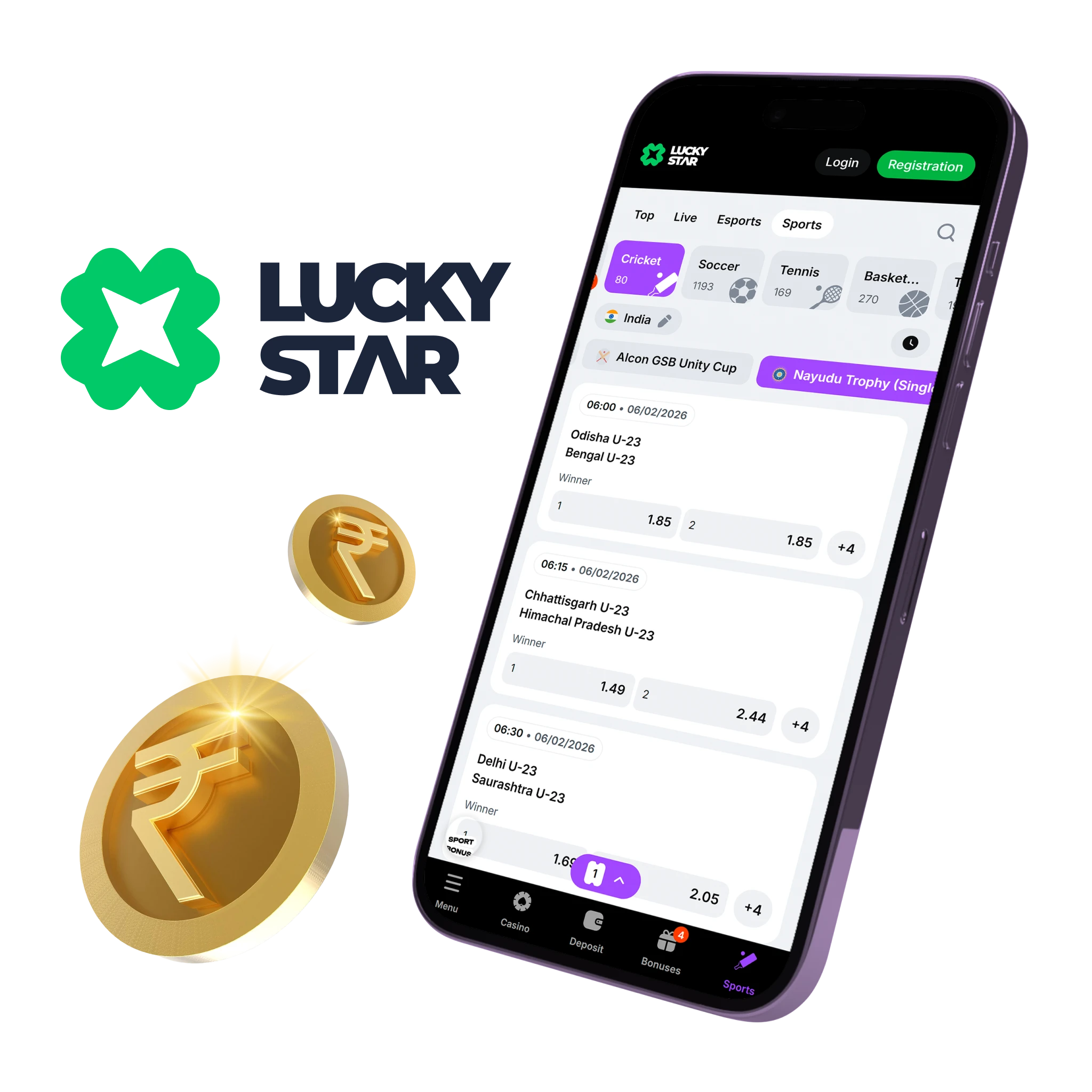 Real Money Cricket Betting App in India - Lucky Star.