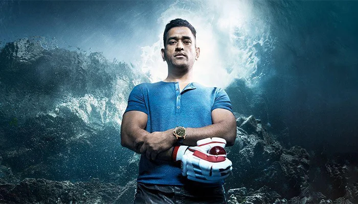 Mahendra Singh Dhoni at a brand shoot wearing Panerai Luminor GMT MS Dhoni Edition.