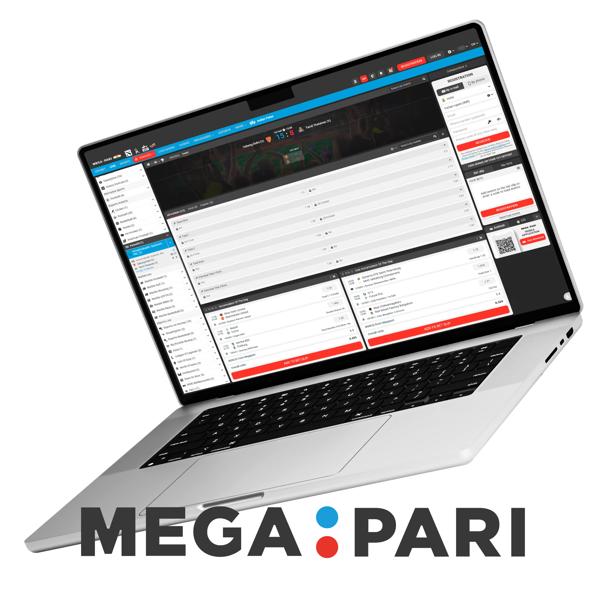 MegaPari gives Kabaddi fans a nice welcome bonus right after their first deposit.