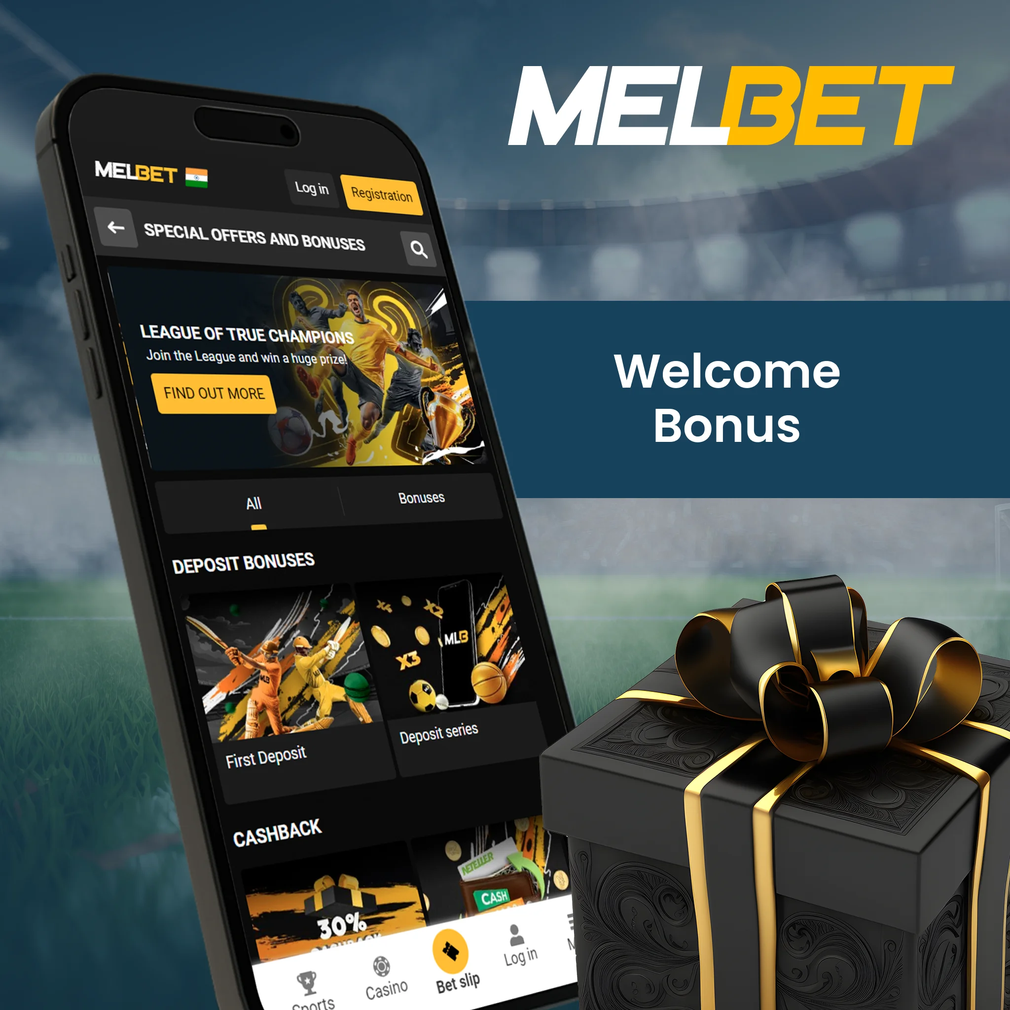 Melbet offers generous bonuses for new players.