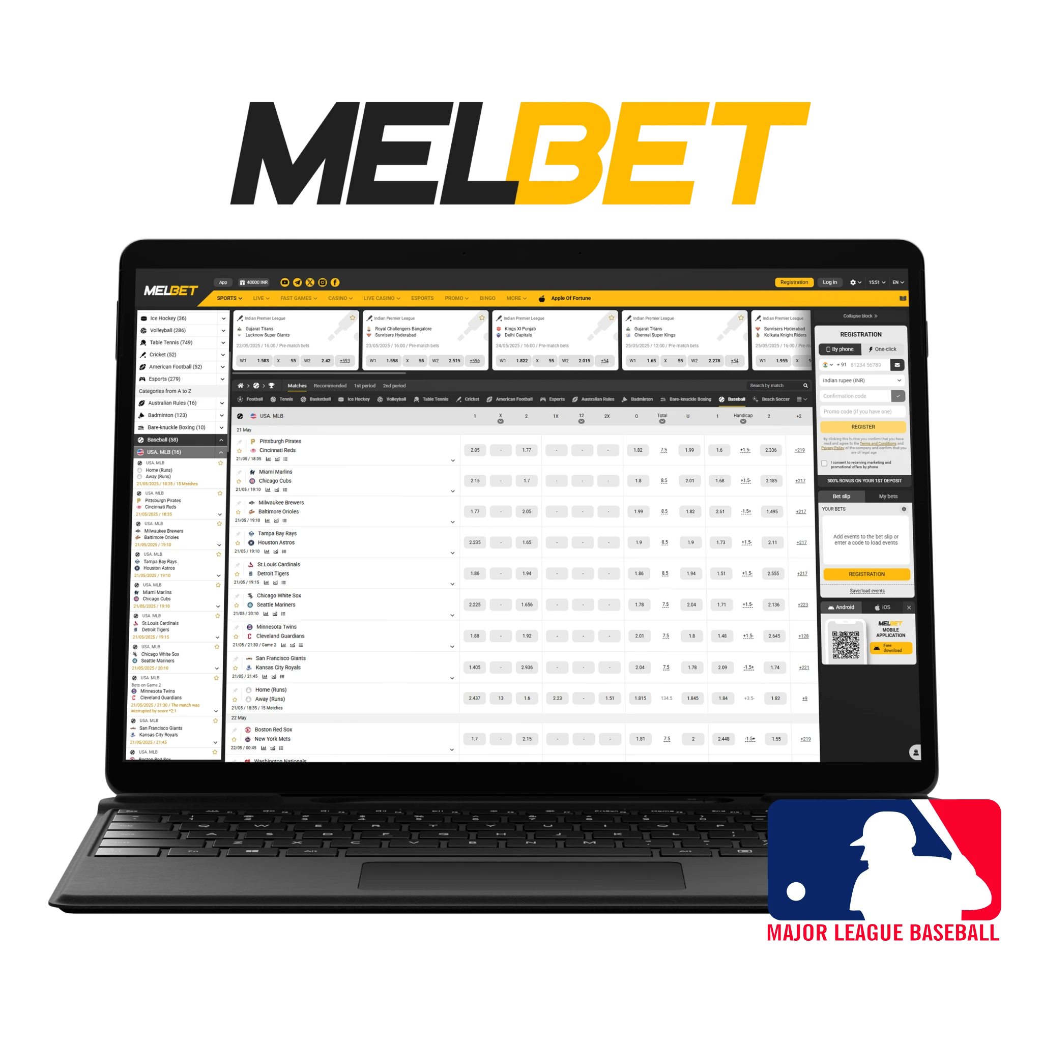 Melbet-MLB Baseball Betting Sites.