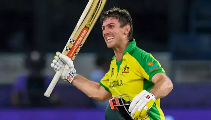 Mitchell Marsh in the 2021 T20 World Cup.