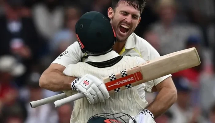 Mitchell Marsh scored a century for the Australian team in Ashes 2023.