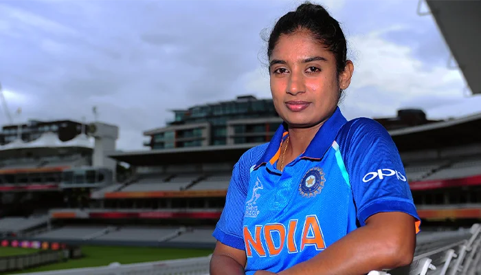 Mithali Raj during a photo shoot for the Indian team.