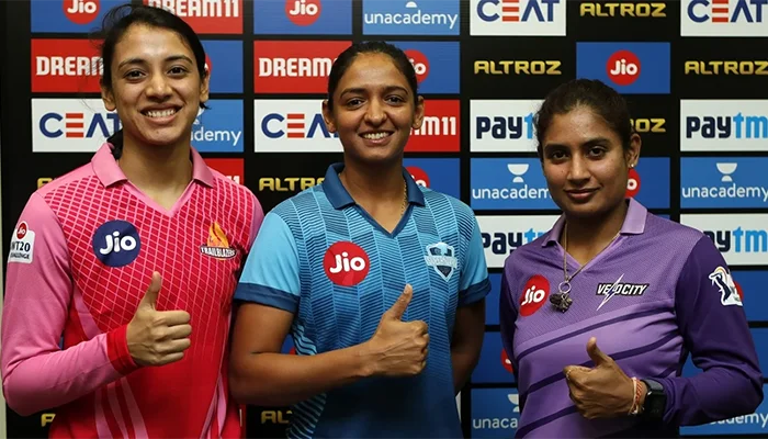 Mithali Raj, Harmanpreet Kaur, and Smriti Mandhana together.