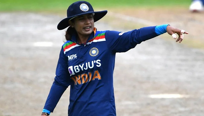 Mithali Raj leading the India Women’s cricket team.