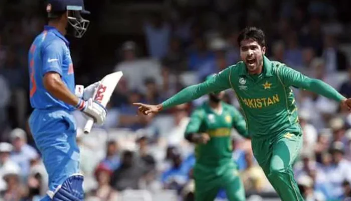 Mohammad Amir riled up after dismissing Virat Kohli in the Finals.