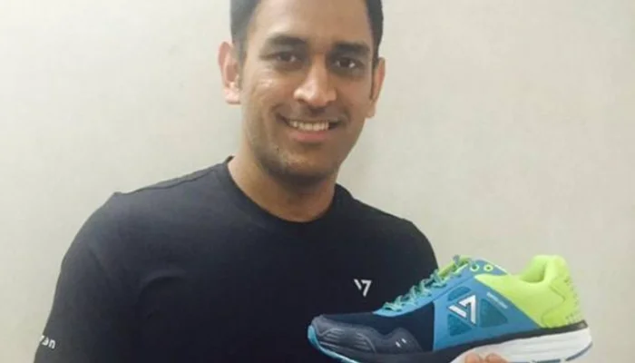 MS Dhoni in a brand shoot.