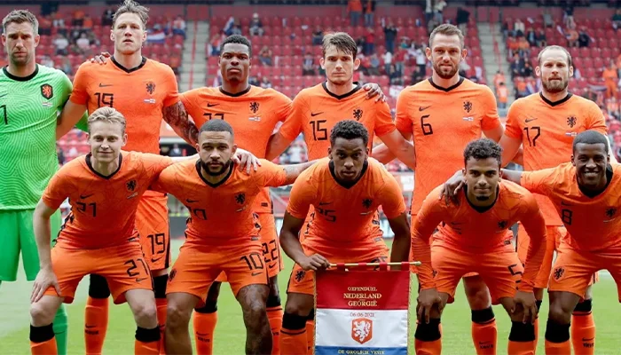 Netherlands players during the EURO 2020.