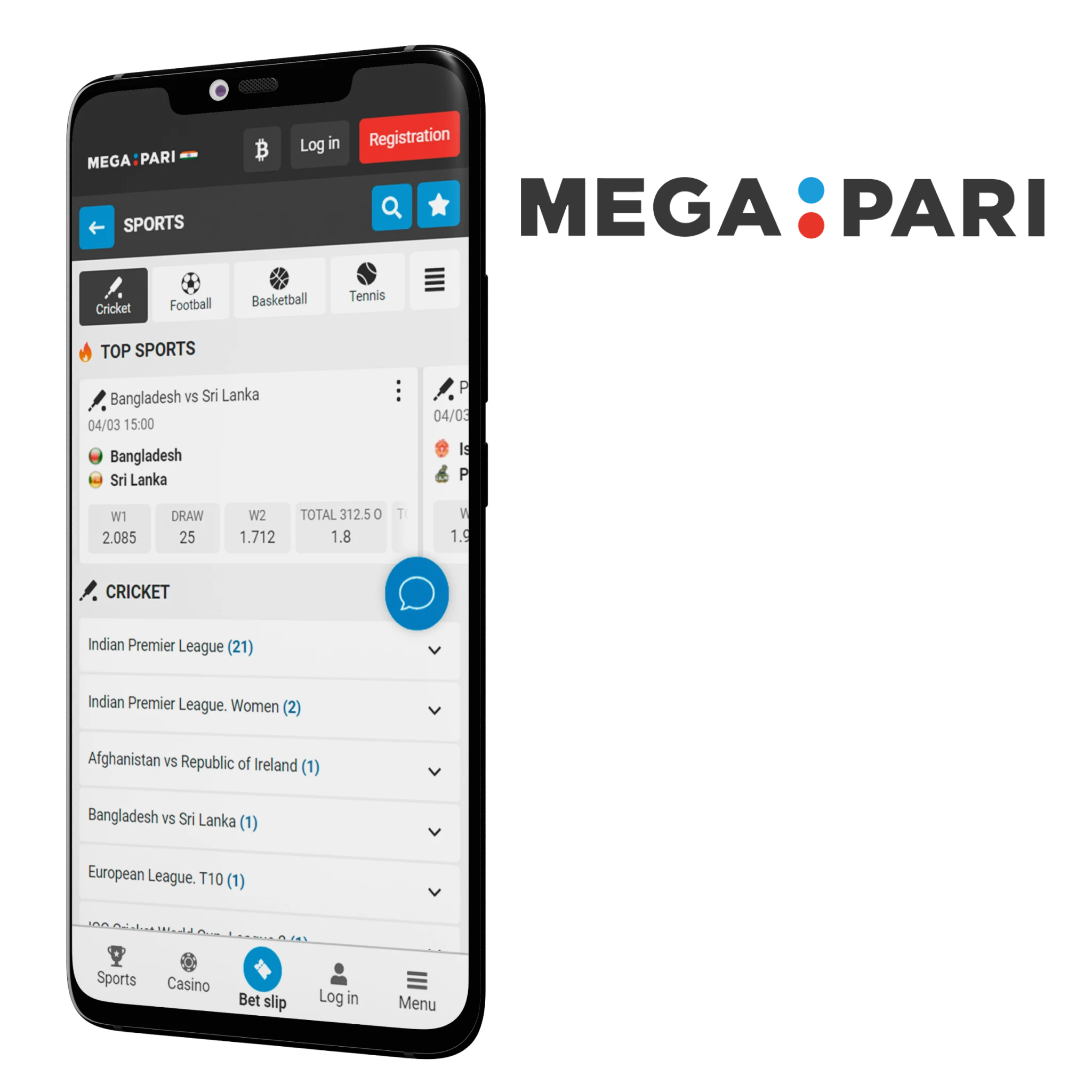MegaPari app offers welcome bonuses to cricket betting enthusiasts and gamblers.