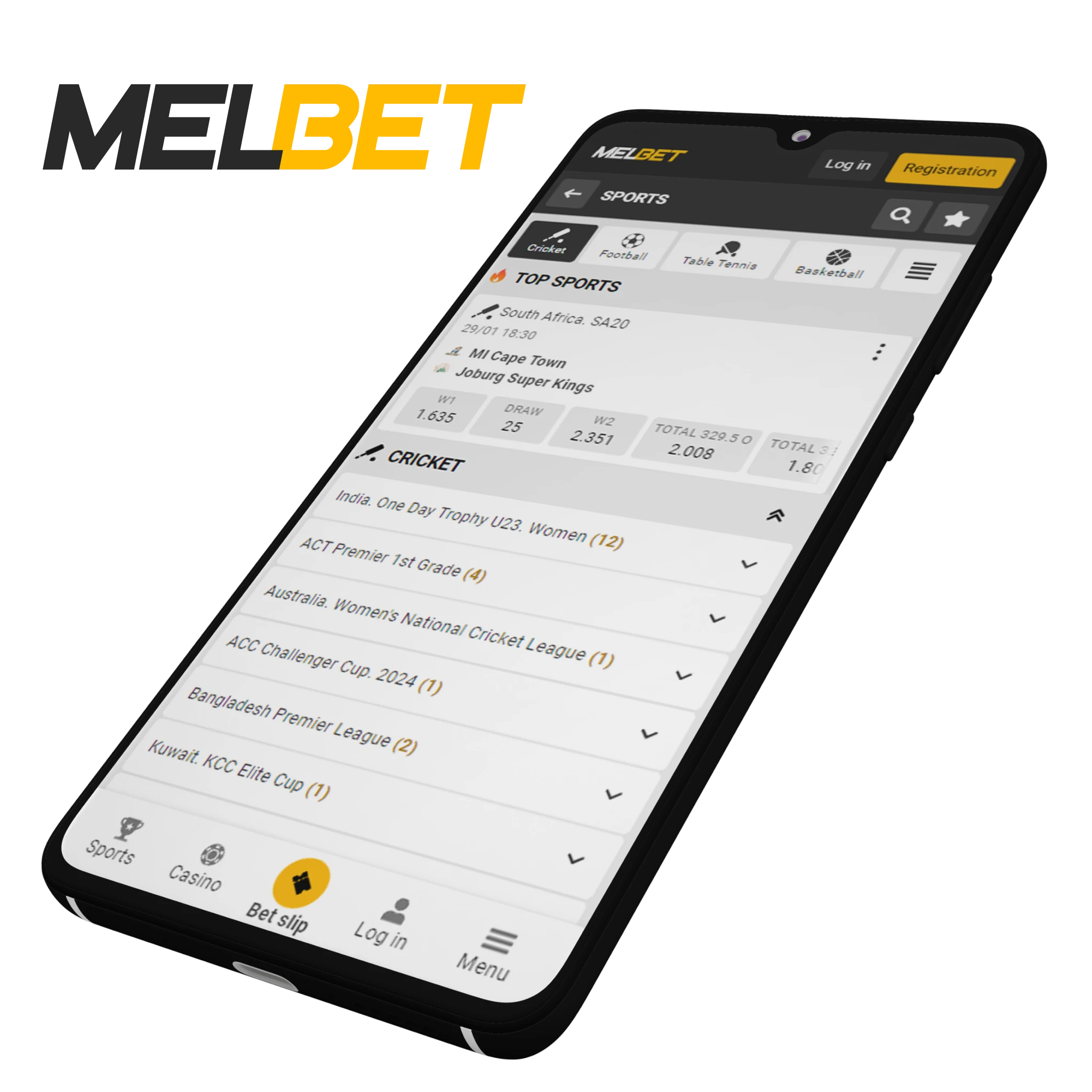 Melbet app proposes great welcome bonuses for new players.