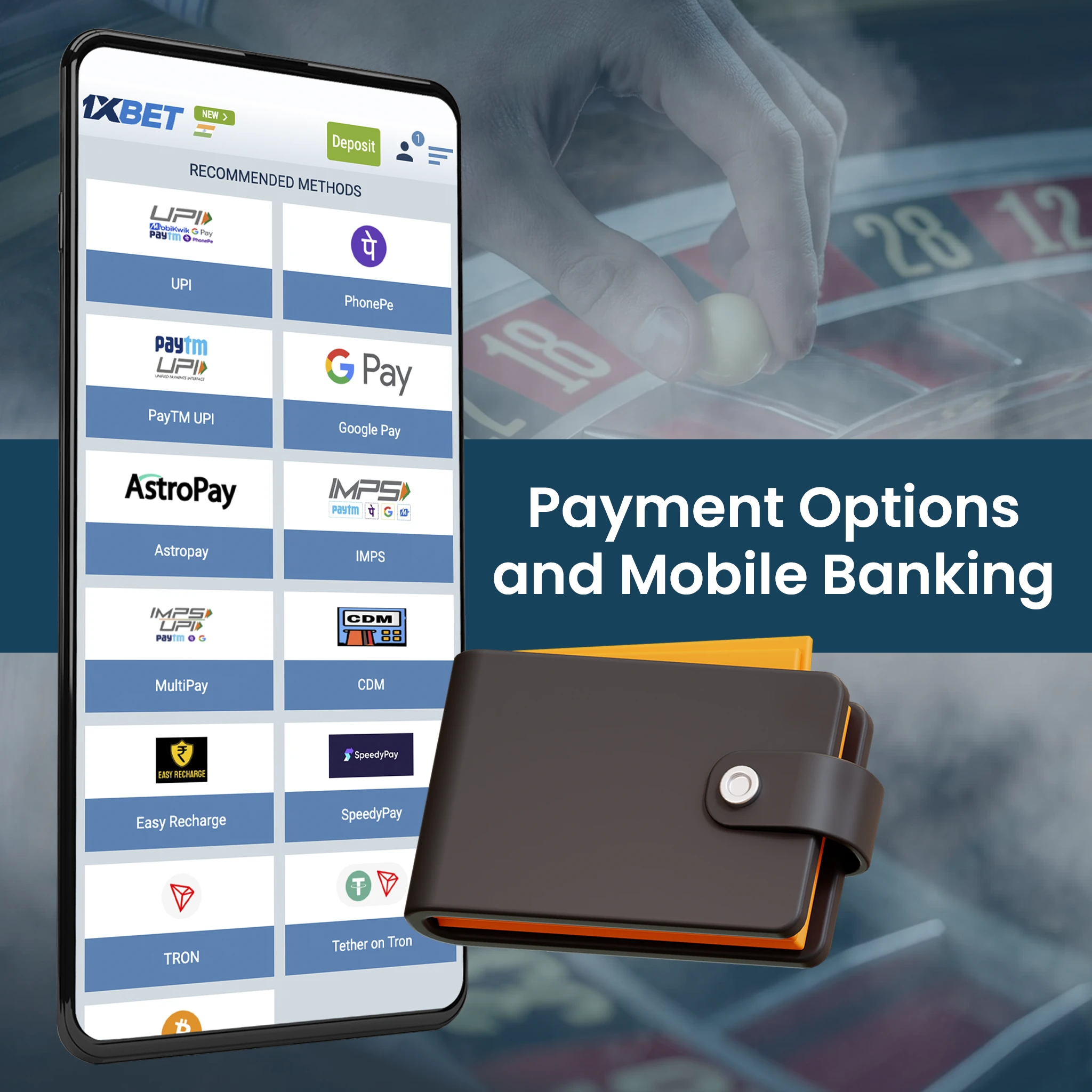 Payment Options and Mobile Banking.