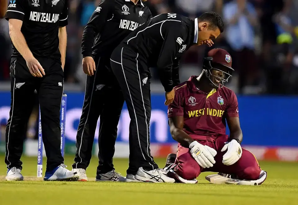 New Zealand defeated West Indies by 5 runs.
