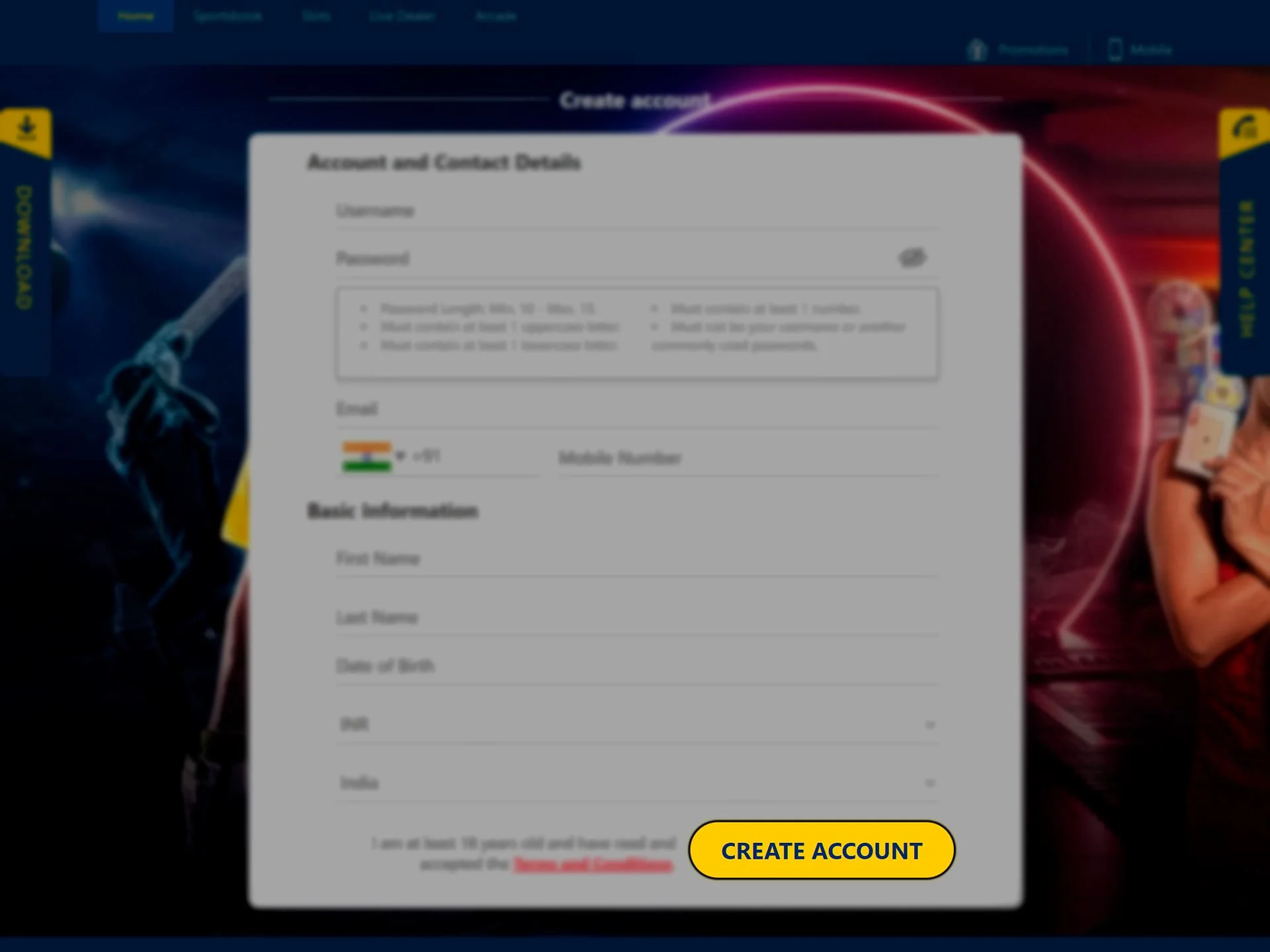 Confirm the creation of an account on the Nextbet platform.