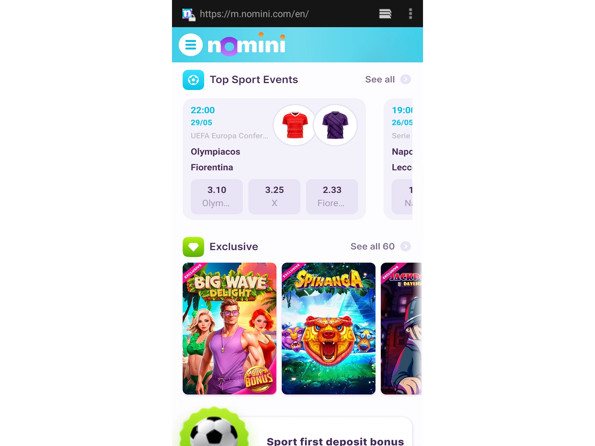 Explore Nomini's features and games!