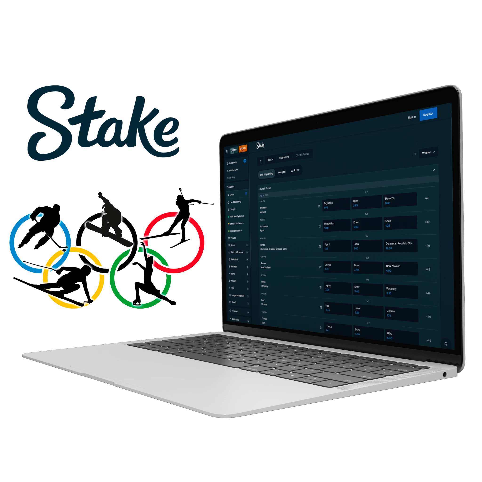 Stake is a great choice for bettors looking to engage with all the action during the Olympics.