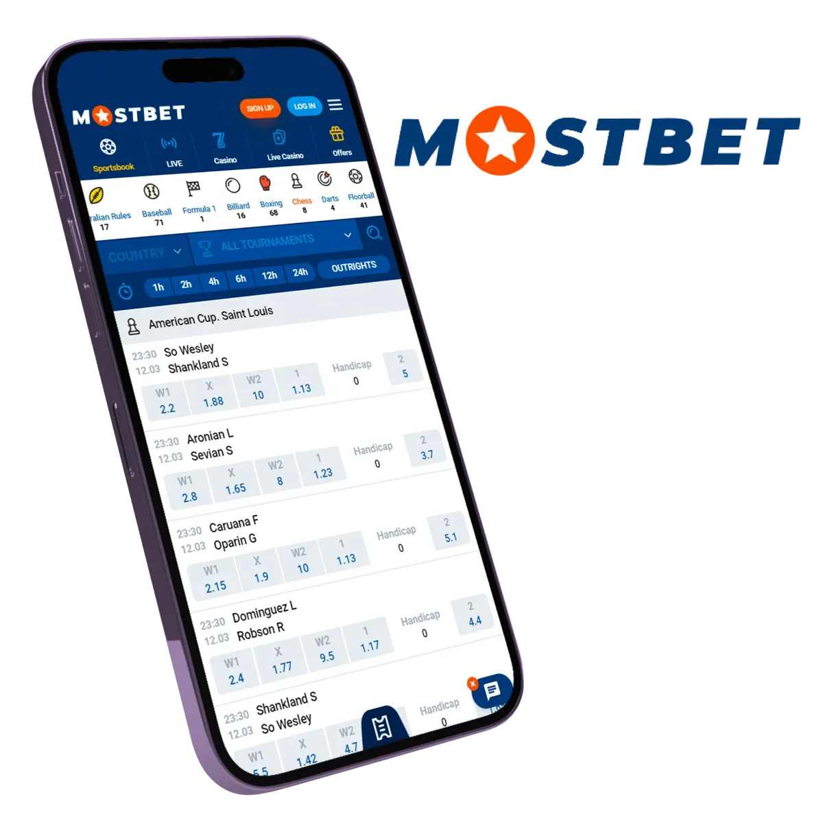  Mostbet mobile chess betting app is number 1 in India.