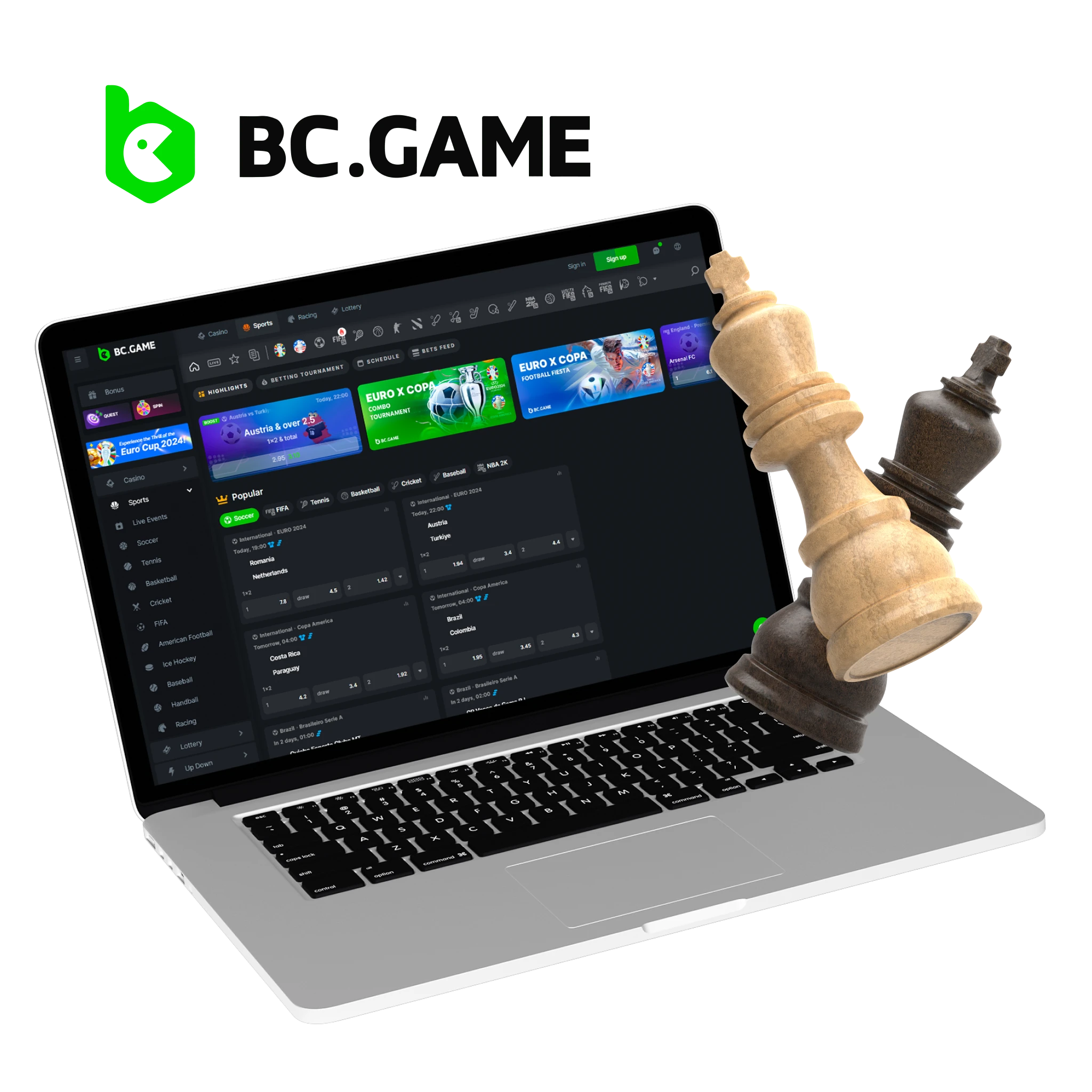 BC.Game offers a unique chess betting experience with an emphasis on innovative technology and customer security.