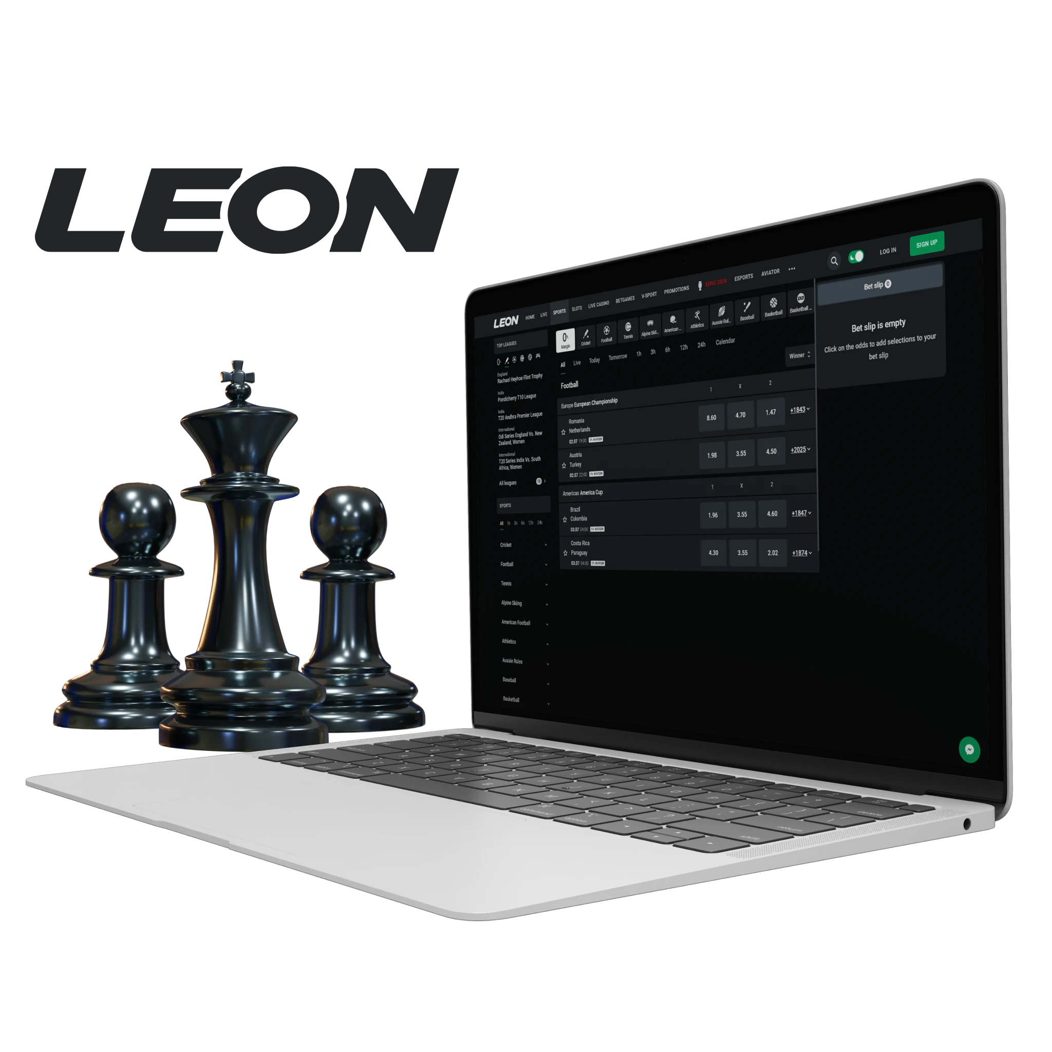 Leonbet provides a high quality service for chess betting.
