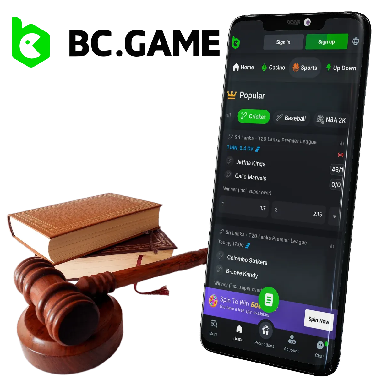 BC.Game App is your opportunity to bet on cricket legally.